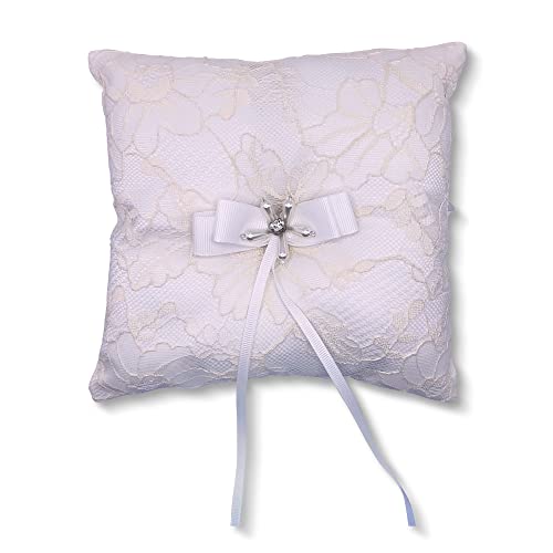 Ring Bearer Pillow - White Laced