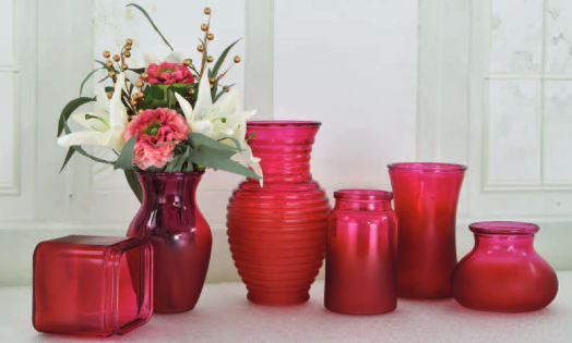 Valentines Day Inspired Colored Glassware