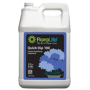 Floralife Quick Dip 100 instant hydrating treatment, 2.5 gal w/pump