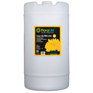 Floralife Clear Ultra 200 storage & transport concentrate, 15 gal