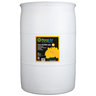 Floralife Clear Ultra 200 storage & transport concentrate, 30 gal