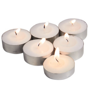Tealight Candle 50 pack 1" wide 3.5-4 hour burn time